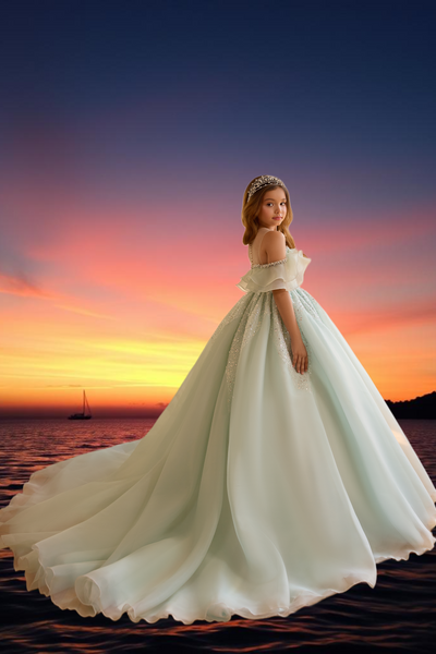 Aveline Stardust Gown | Pentelei Couture Girls Dress