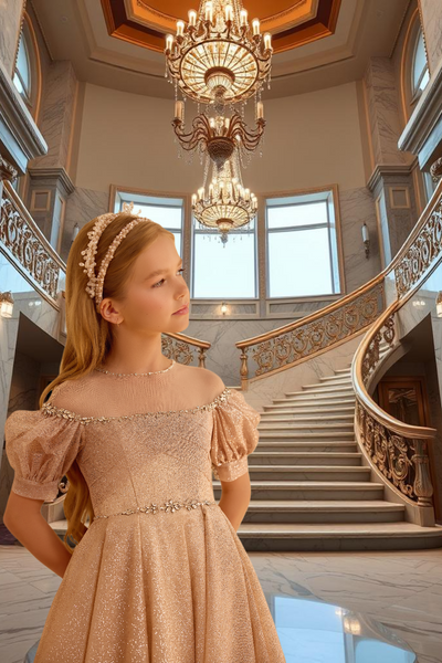 Isolde Twilight Gown | Pentelei Couture Glitter Ball Dress