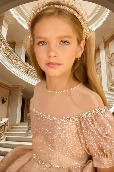 Isolde Twilight Gown | Pentelei Couture Glitter Ball Dress