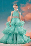 Mariana Turquoise Girls Pageant Dress - Brydealo Couture