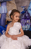 Fleur Radiance Dress - Custom White Flower Girl & Pageant Gown