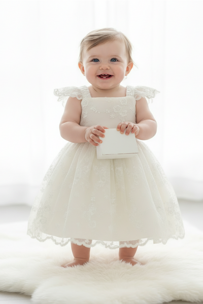 Baby Birthday Party Dress – Special Occasion Lace Baby Dress