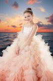 Aurora Pink Ombre Ball Gown – Brydealo Couture Pageant Dress