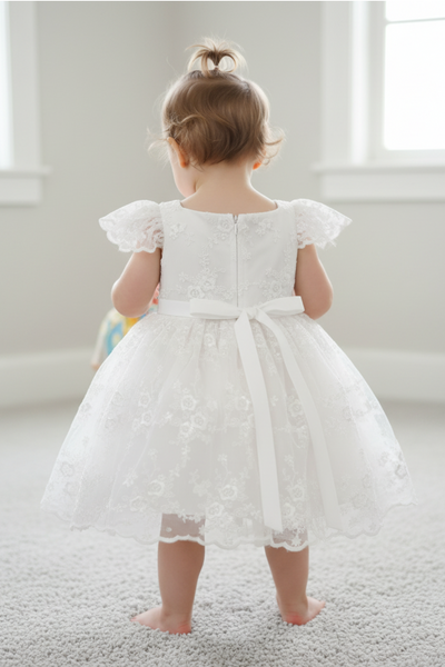Baby Birthday Party Dress – Special Occasion Lace Baby Dress