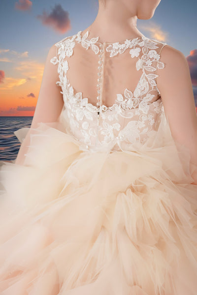 Aurora Pink Ombre Ball Gown – Brydealo Couture Pageant Dress