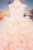 Aurora Pink Ombre Ball Gown – Brydealo Couture Pageant Dress