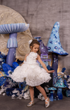 Fleur Radiance Dress - Custom White Flower Girl & Pageant Gown