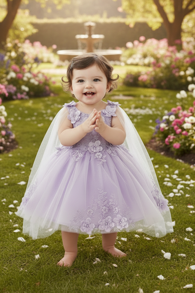 Rosalee Baby Girls 3D Floral Party Pageant Dress | Blush Kids