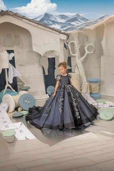 Melina Couture Dress - Elegant Red Carpet Gown for Girls