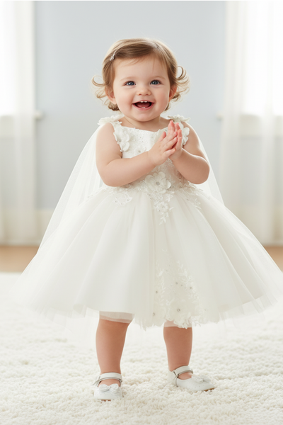 Rosalee Baby Girls 3D Floral Party Pageant Dress | Blush Kids