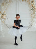 Tinsley Black Sequin & White Tulle Party Dress – Pageant & Birthday