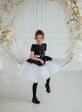 Tinsley Black Sequin & White Tulle Party Dress – Pageant & Birthday