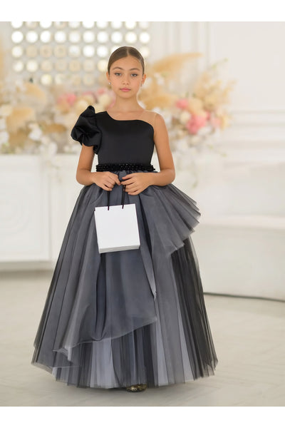 Serena Dress - Luxurious Handmade Couture Gown for Girls