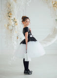 Tinsley Black Sequin & White Tulle Party Dress – Pageant & Birthday