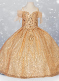 Marcella Lilac Glitter Pageant Dress for Girls