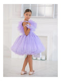 Paislee Couture Dress - Handmade Luxury with Tulle & Feathers
