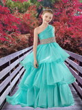 Turquoise Pageant Dress – Brydealo Couture Gown