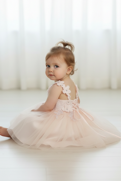 Rosalee Baby Girls 3D Floral Party Pageant Dress | Blush Kids