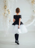 Tinsley Black Sequin & White Tulle Party Dress – Pageant & Birthday