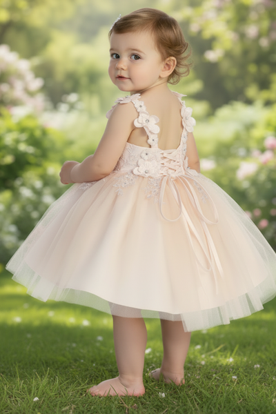 Rosalee Baby Girls 3D Floral Party Pageant Dress | Blush Kids