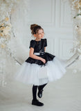 Tinsley Black Sequin & White Tulle Party Dress – Pageant & Birthday