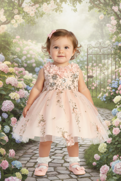 Fiorella Bloom Baby Dress – Special Occasion Flower Girl Dress