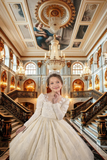 Anastelle Ivory Brocade Gown | Fashion Couture