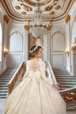 Anastelle Ivory Brocade Gown | Fashion Couture