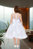 Girls Communion & Flower Girl Dress with Bow