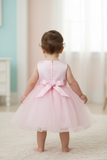 Crystal Tulle Baby Pageant Dress with 3D Flowers