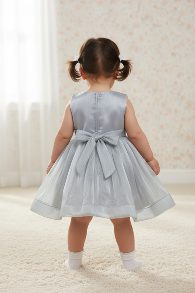 Baby Bow Party Dress for Birthday & Special Occasion