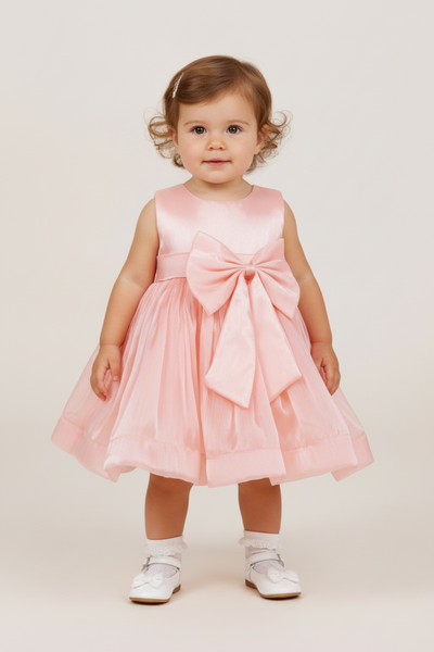 Baby Bow Party Dress for Birthday & Special Occasion
