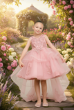 Rosalinde Grace Hi-Lo Girls Pageant Dress | Blush Kids