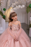 Araminta Rose Fashion Couture Girls Pageant Gown | Blush Kids