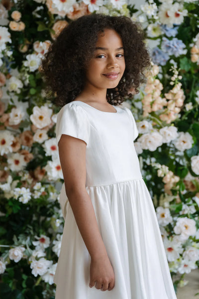 Alouette Ivory Girls Dress | Teter Warm Couture