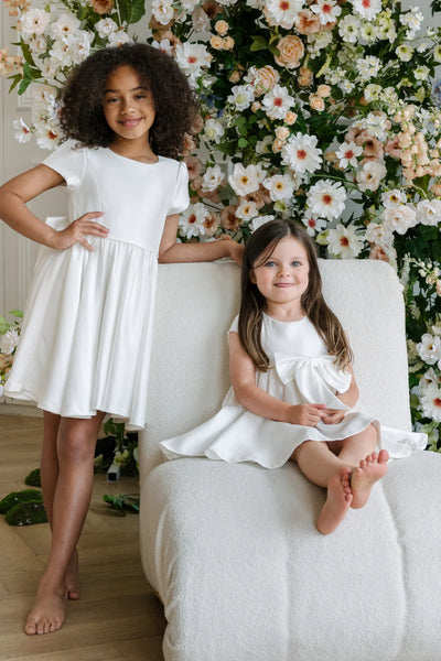 Alouette Ivory Girls Dress | Teter Warm Couture