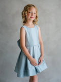 Isadora Blue Shimmer Dress | Teter Warm Couture Girls