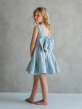 Isadora Blue Shimmer Dress | Teter Warm Couture Girls