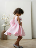 Rosamie Teter Warm Girls Bright Pink Bow Party Dress