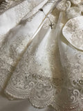 Couture Baby Baptismal Gown In Luxurious Alencon Lace
