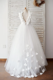 Rosamere Petal Train Gown