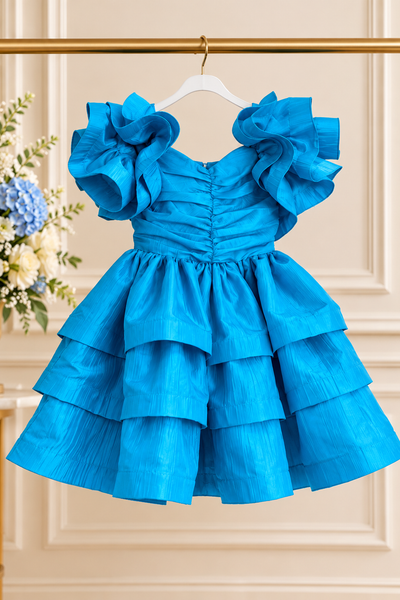 Girls Pink Taffeta Pageant Dress | Signature Designer