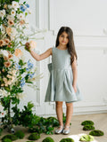 Isadora Blue Shimmer Dress | Teter Warm Couture Girls