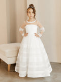 Bohemian White Communion Dress - Sarai Girls Special Occasion Dress