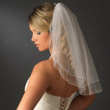 The Evelyn First Communion Veil With Pearls & Sequins