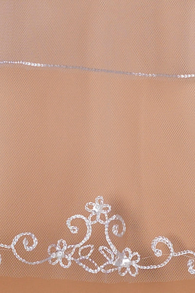 The Ella First Communion Veil With Sequins