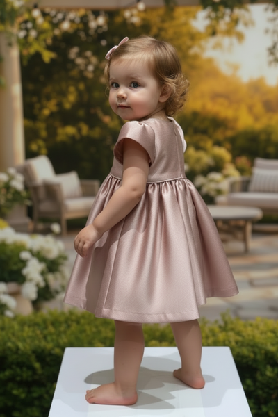 Rosalie Mae Pink Baby Dress | Teter Warm Couture | Blush Kids