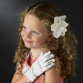 Madelina Girls Communion Satin Gloves