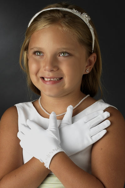 Adrian Kids Flower Girl Special Occasion Gloves