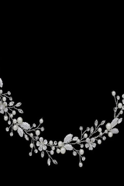 Isabella Swarovski Crystal Floral Communion Headband